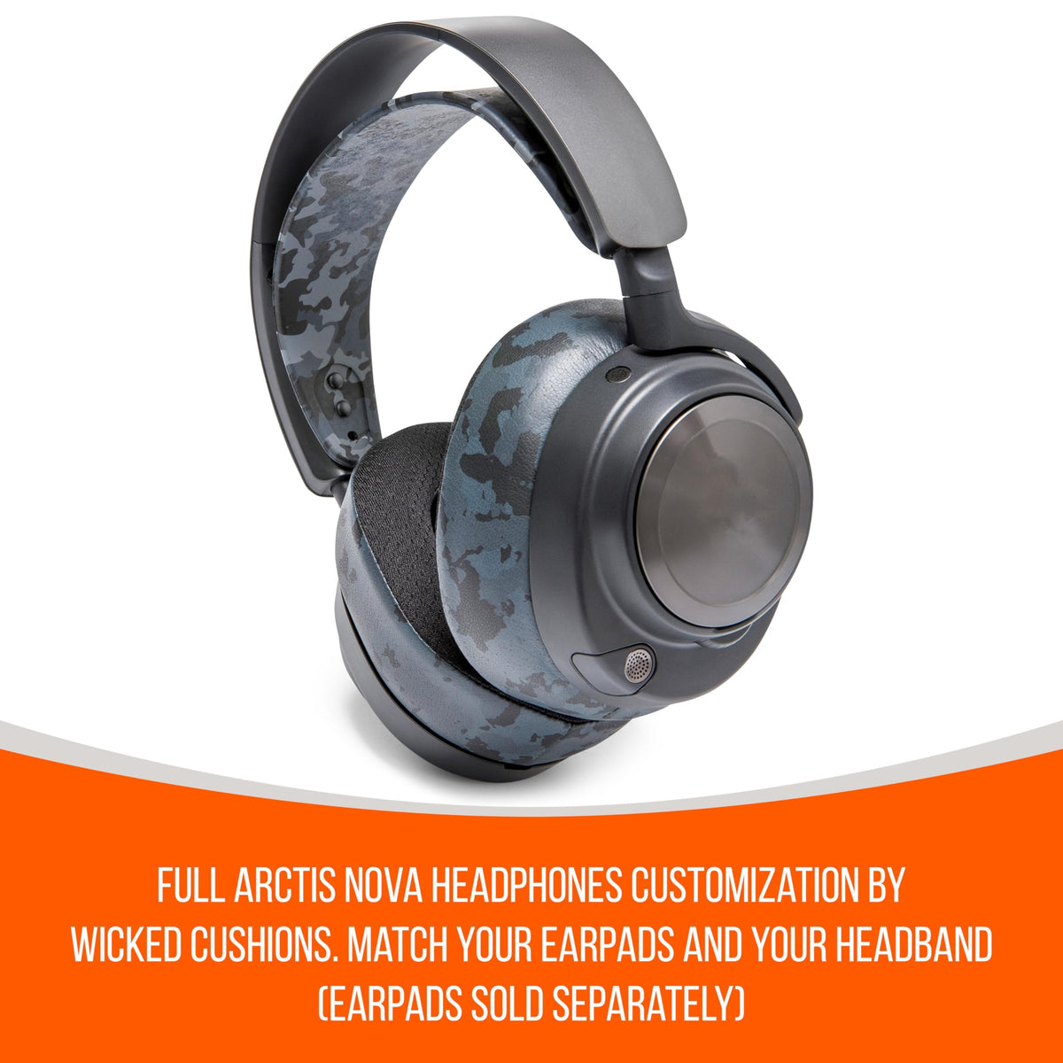 WC HeadbandZ Arctis Nova earpad pairing highlights cohesive style with matching designs