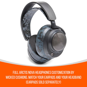 WC HeadbandZ Arctis Nova earpad pairing highlights cohesive style with matching designs