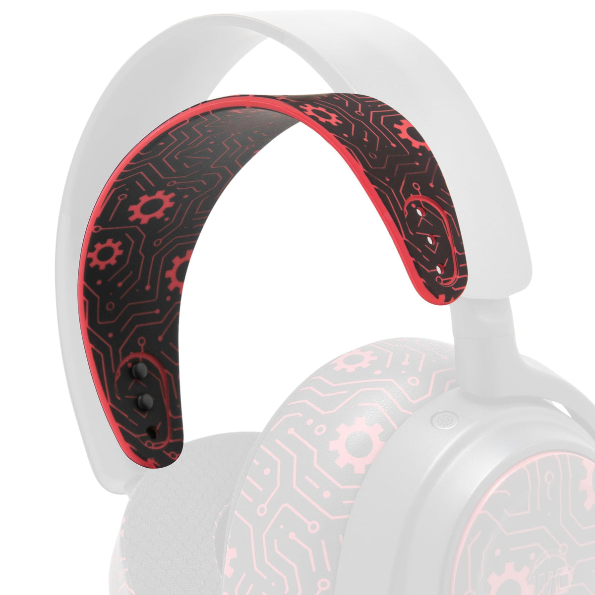 WC HeadbandZ Arctis Nova silicone headband close-up shows flexible comfort