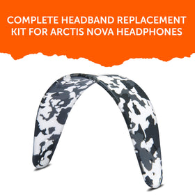 Compatibility map image shows WC HeadbandZ Arctis Nova Snow Camo fits Nova models.