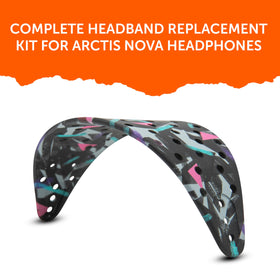 WC HeadbandZ Arctis Nova V2 installation step indicates quick swap without tools.