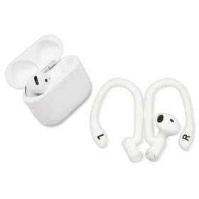 WC HookZ installed on both AirPods 4 showing symmetrical customization