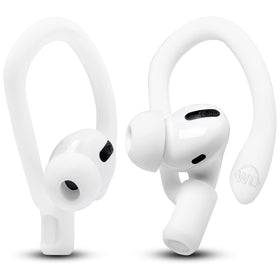 WC HookZ secure-fit over-ear hooks for AirPods during workouts.