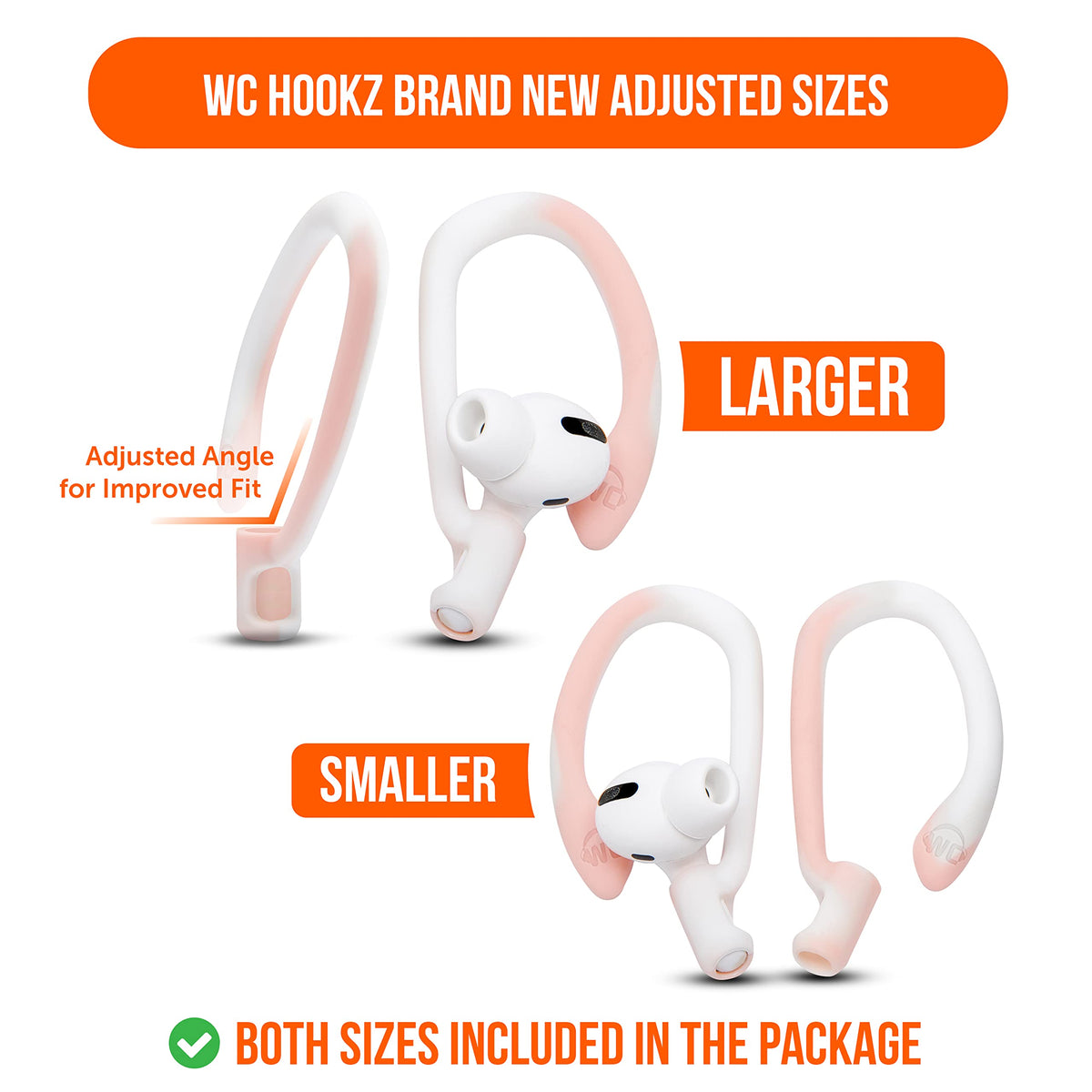 WC HookZ soft silicone edges reduce pressure during long listening sessions.
