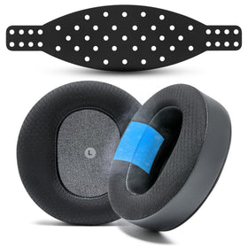 WC FreeZe cooling gel earpads front view showing plush comfort and cool surface