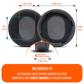 WC earpad gel cross-section showing dual-layer cooling and long-session relief