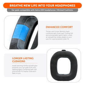 WC mod kit installed on Astro A50 demonstrating improved comfort
