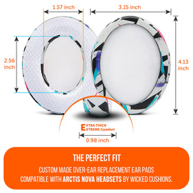 WC kit installed on Arctis Nova 7 showing improved fit and seal