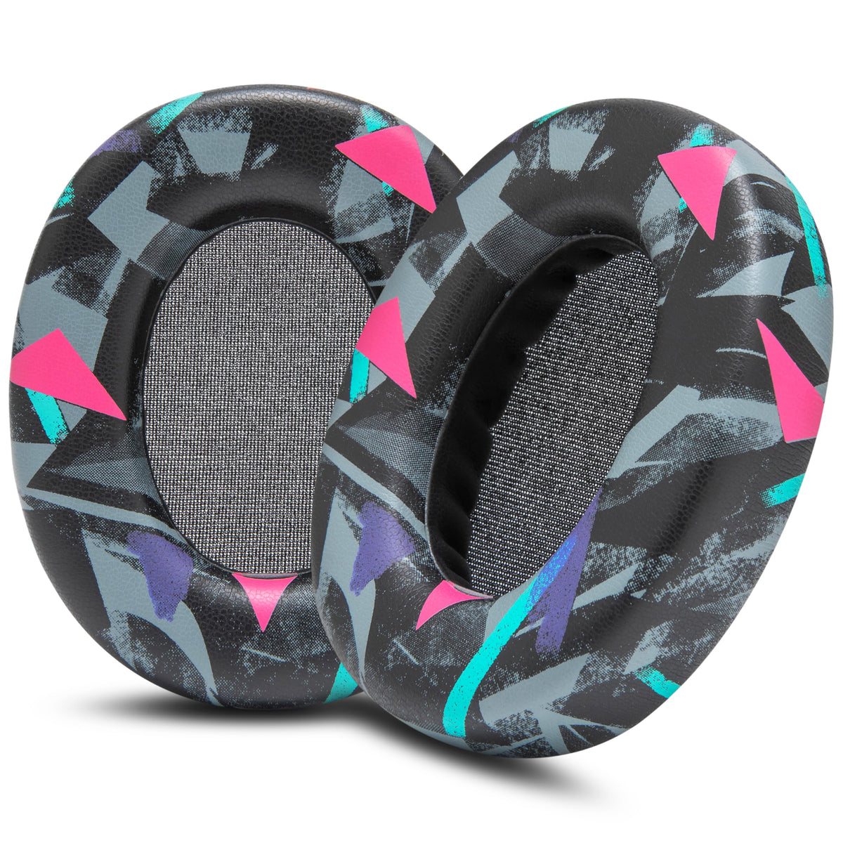 WC PadZ Crusher ANC 2 earpads close-up showing premium PU leather and memory foam comfort