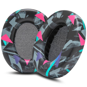 WC PadZ Crusher ANC 2 earpads close-up showing premium PU leather and memory foam comfort