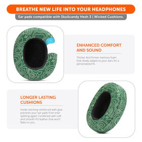 WC PadZ Crusher Evo installed on Skullcandy Crusher Evo demonstrating improved fit