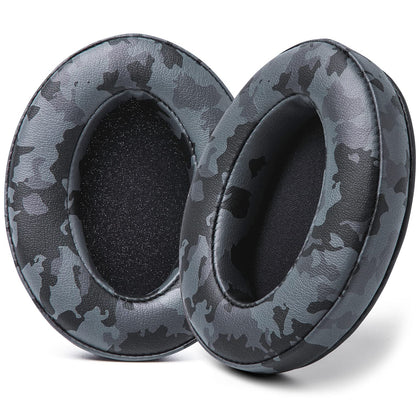 WC PadZ front view showing black camo pads and restored headset comfort