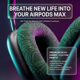 WC PadZ Max installed on AirPods Max showing restored fit and seal