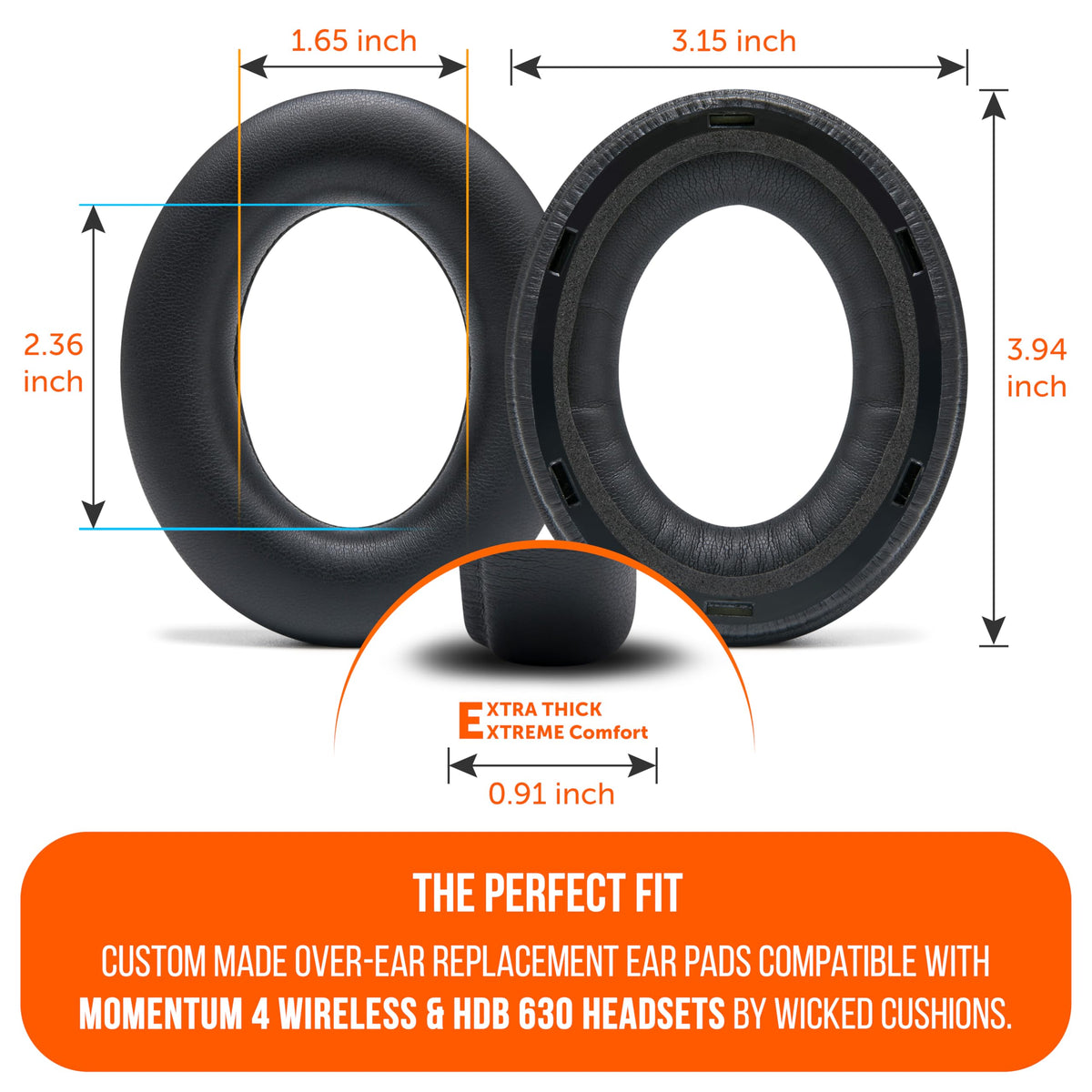 PU leather surface on WC PadZ Momentum 4 enhances durability