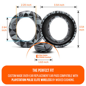 WC PadZ Pulse Elite earpads sturdy stitching for long-lasting use