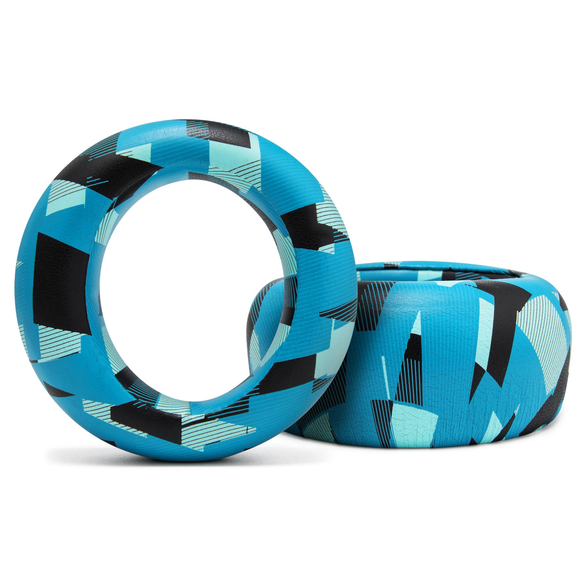 WC label and foam cross-section highlight memory foam and long-lasting benefit