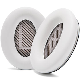 WC PadZ QC45 earpads foam close-up showing extra thick memory foam for lasting comfort.