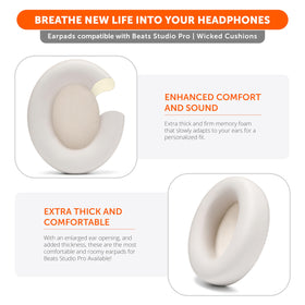 WC PadZ Studio Pro earpad with adhesive kit ensures secure fit.