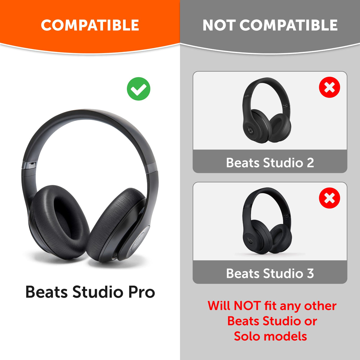 WC PadZ Studio Pro earpad premium PU leather for durable, luxe feel.