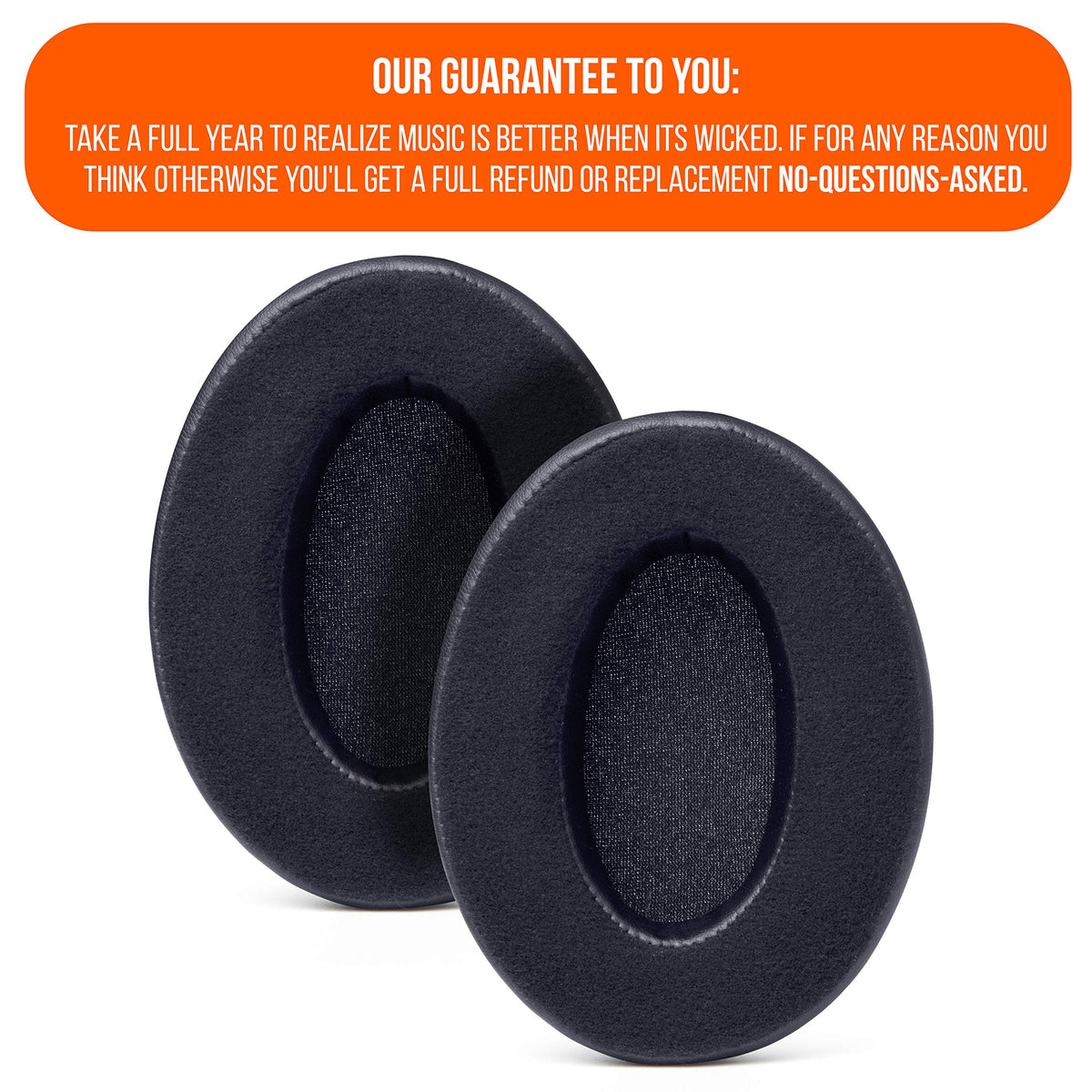 WC PadZ Velour earpads help seal in sound for clearer audio and less distraction