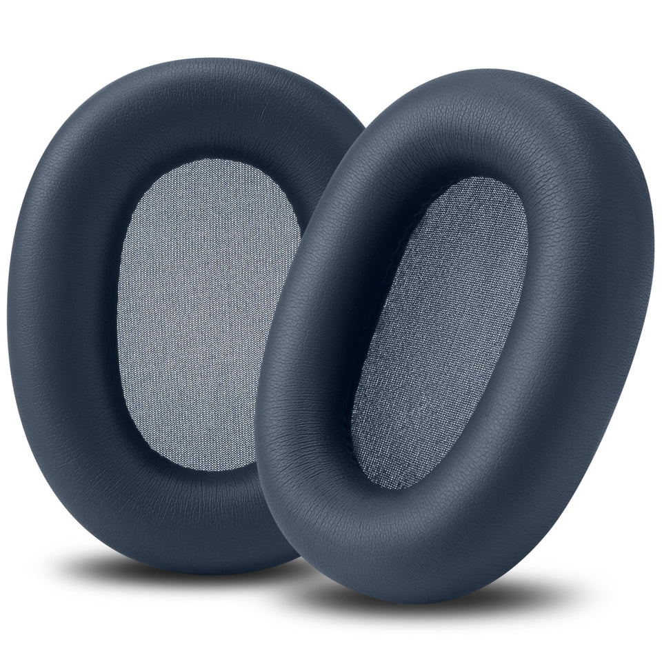 WC PadZ XM6 XL front view showing midnight blue pads and fitted shape for comfort