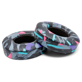 WC earpad held in hand to show size and thickness for better fit