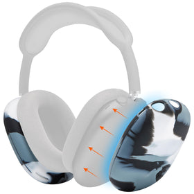WC ShellZ Max marble front view showing slim silicone protection