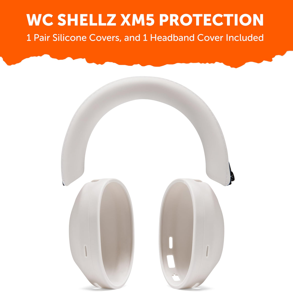 Pair with WC earpads or covers to customize your XM5 with a sleek, protective ensemble.