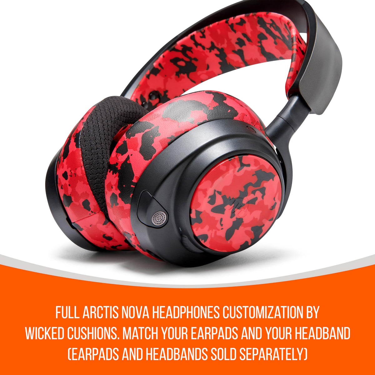 WC side plates in Red Camo add bold aesthetic to Arctis Nova