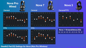 WC StealthZ Arctis Nova extra thickness padding for long sessions