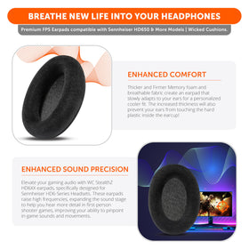 WC StealthZ thicker padding enhances ear-to-driver distance and seal.