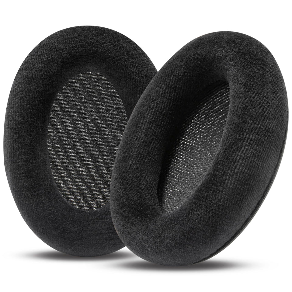 WC StealthZ earpads close-up highlight plush velour for comfort.