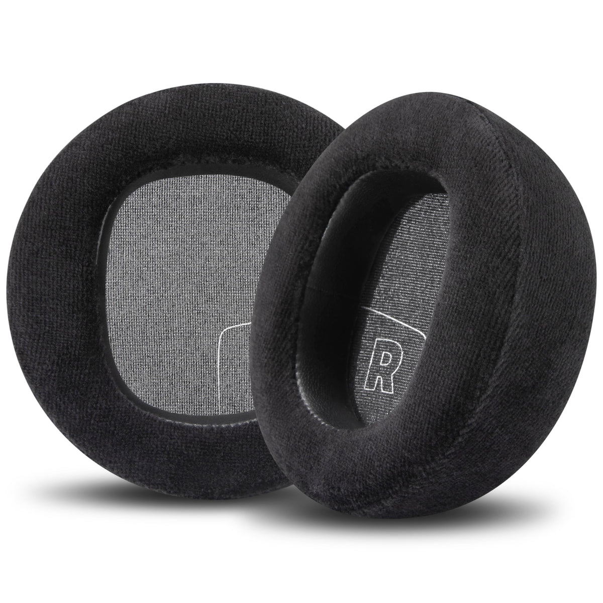 WC StealthZ Maxwell 2 earpads closeup velour for comfortable, breathable wear