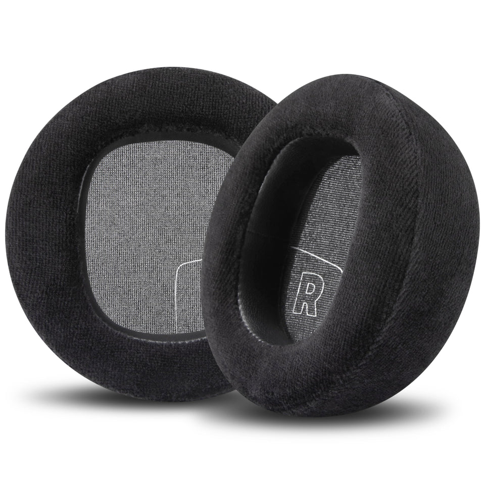 WC StealthZ Maxwell 2 earpads closeup velour for comfortable, breathable wear