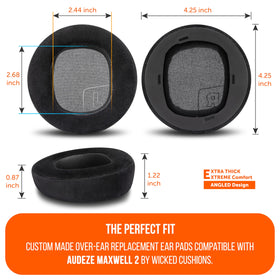 WC StealthZ Maxwell 2 earpads compatibility note for Audeze Maxwell 2 only
