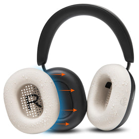 WC SweatZ Ace cover on Sonos Ace ear pads for enhanced sweat protection.