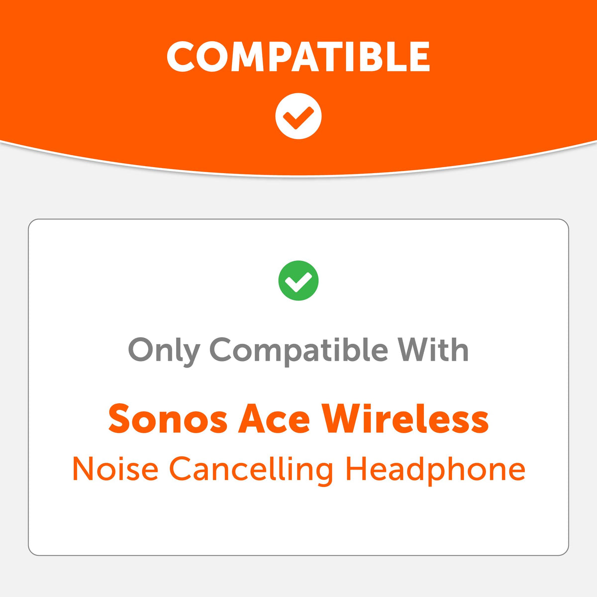 WC SweatZ Ace easy-slip-on silicone cover over Sonos Ace ear pads.