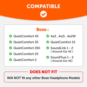 Bose QC45 earpad cover showing secure fit and moisture defense.