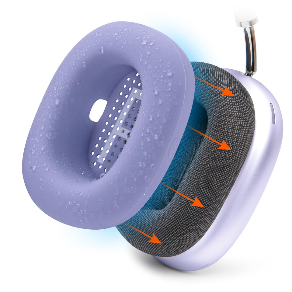 WC SweatZ Max compatibility with AirPods Max 1 protects earpads during workouts