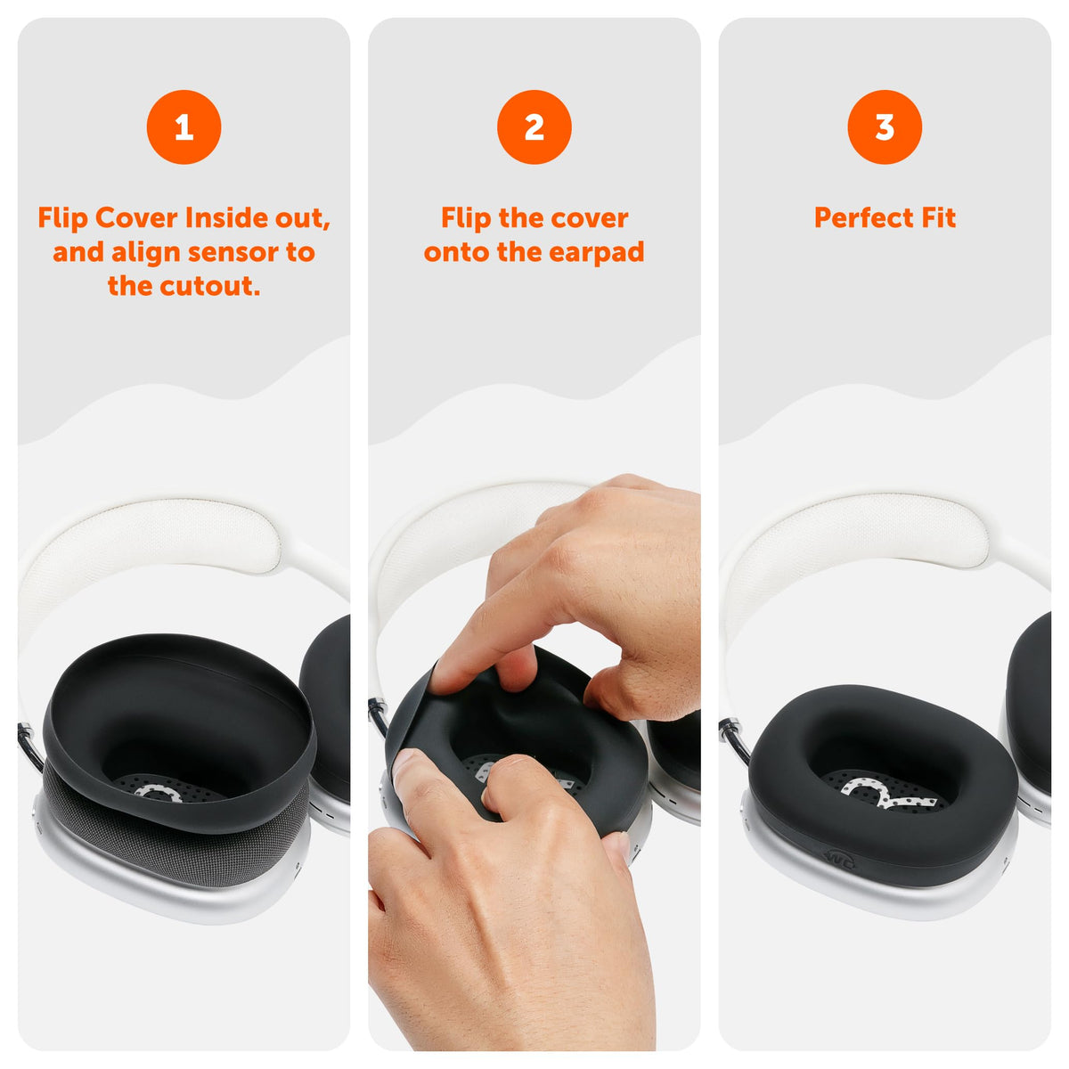 Sleek black WC SweatZ Max adds a discreet shield for headphones