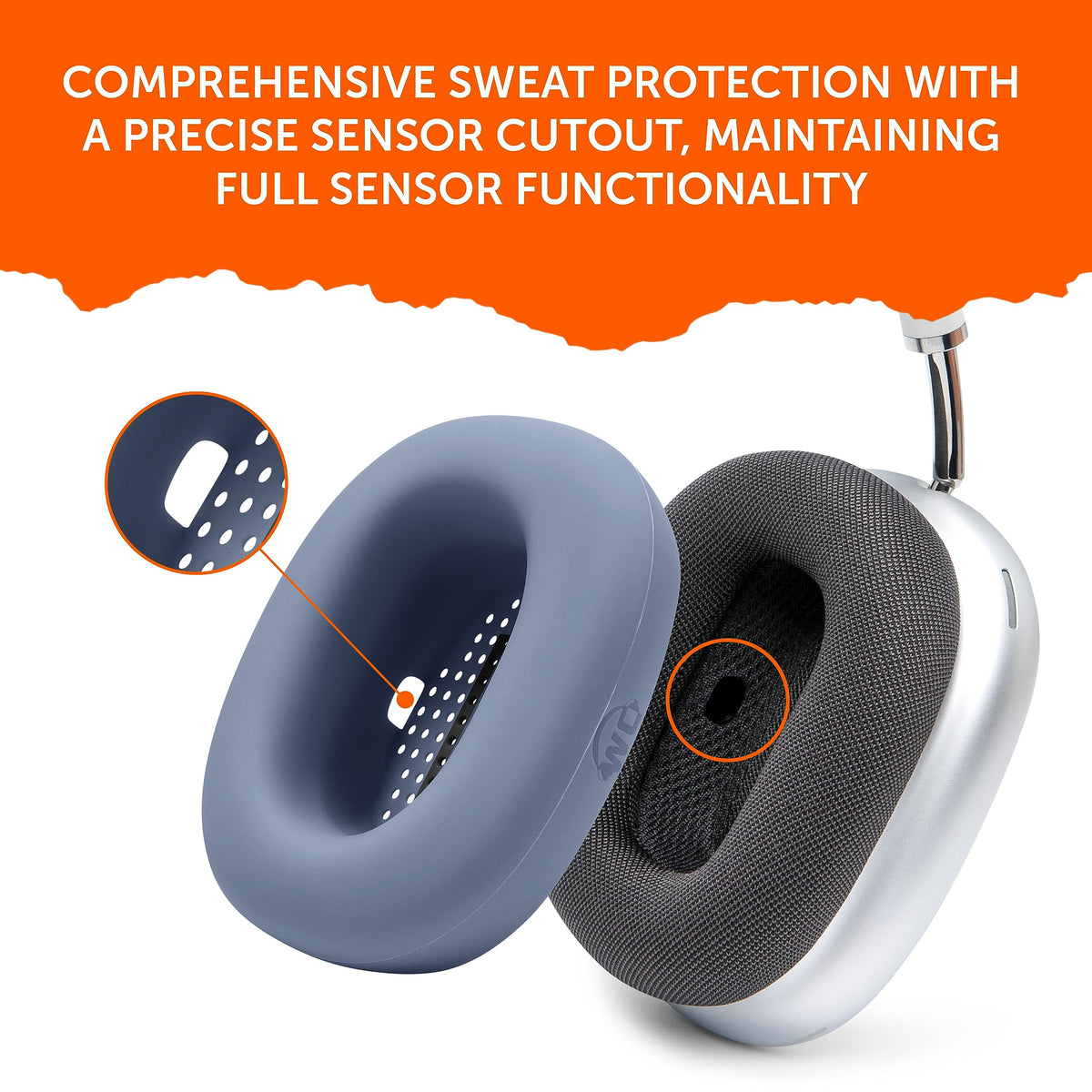WC SweatZ Max blue full-earpad protection extending earpad life