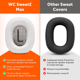 WC SweatZ Max durable, stretchy fit adapts to AirPods Max 1.