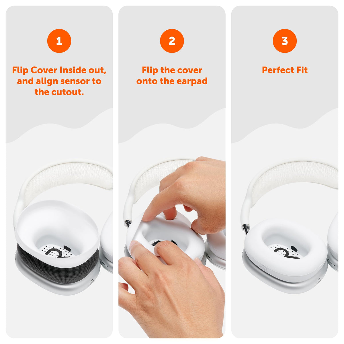 WC SweatZ Max durable stretch-fit for secure earpad coverage.