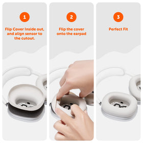 WC SweatZ Max beige color detail blends with your headphones.