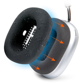 WC SweatZ Max silicone cover on AirPods Max 1 protects earpads from sweat