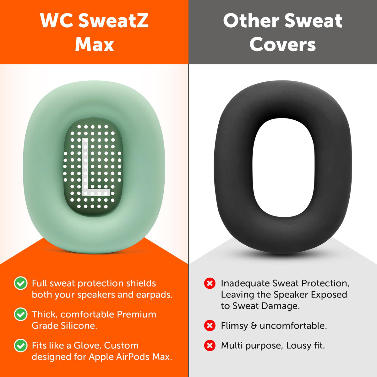 WC SweatZ Max worn during a workout demonstrates secure fit while moving.