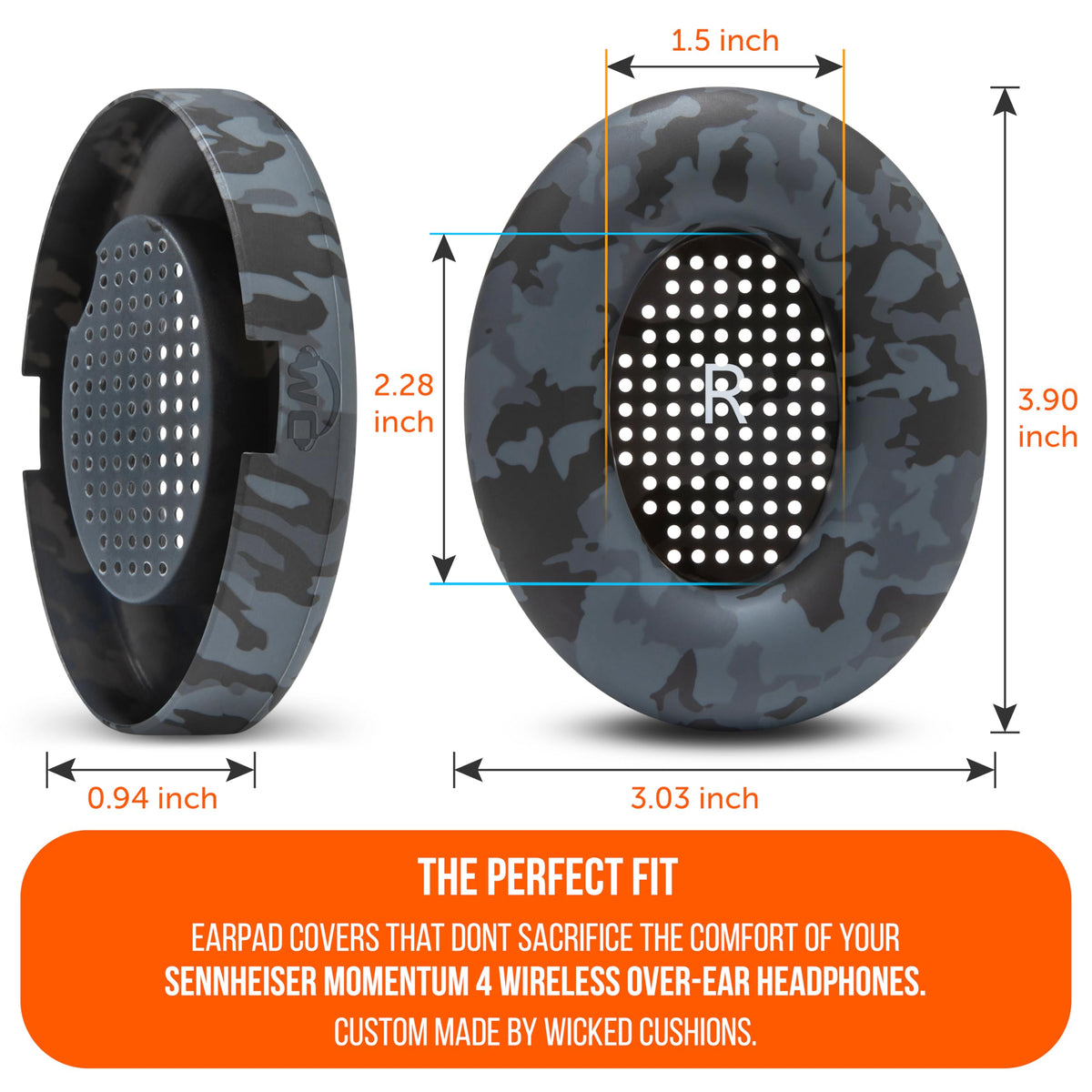 WC SweatZ Momentum 4 cover during installation showing slip-on replacement