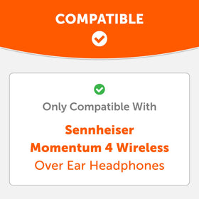 WC SweatZ Momentum 4 cover on headphones shows secure fit and easy slip-on