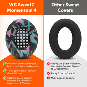 Close-up of WC SweatZ Momentum 4 silicone material highlighting durability and stretch for lasting use
