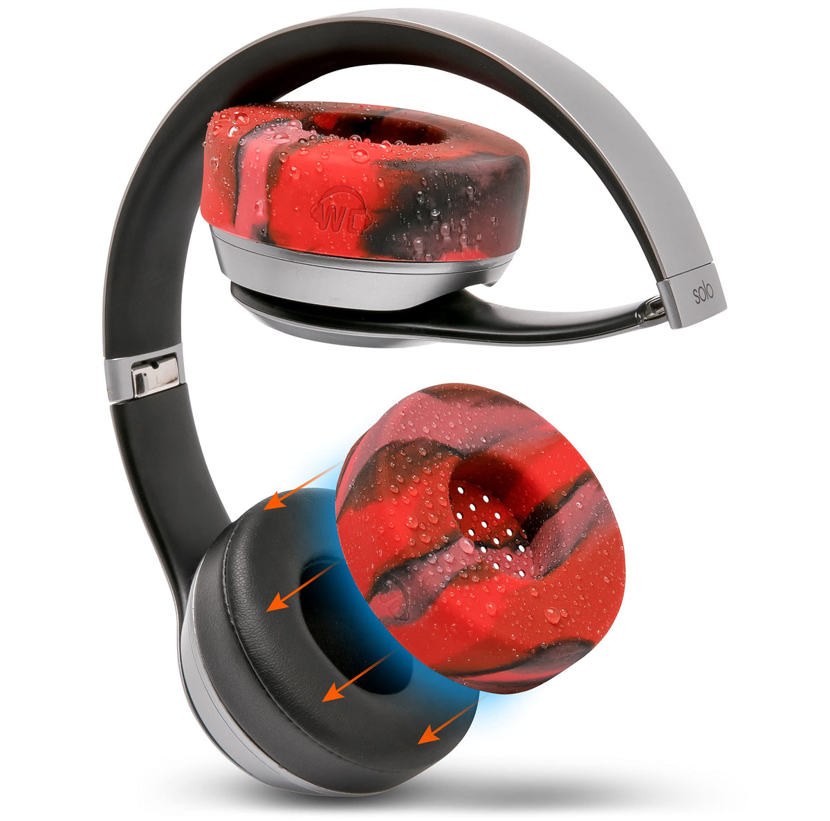 WC SweatZ Solo front view showing Lava color and protective fit